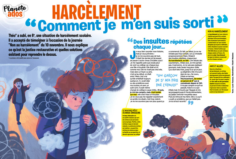 Harcèlement : “Comment je m'en suis sorti” - Extrait du magazine Okapi n°1166