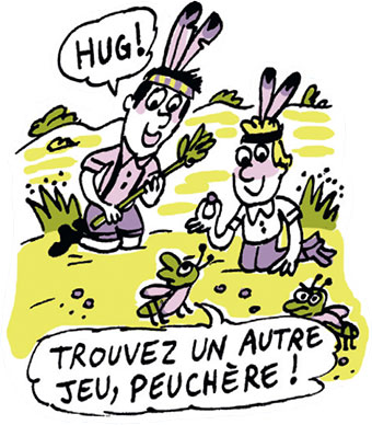 Marcel et son frère passent l’été dehors à jouer aux Indiens et à enfoncer des trucs dans le popotin des cigales. “Le classique sans prise de tête : La Gloire de mon père”, Je bouquine n°482, avril 2024. Texte : Laureline Dubuy. Illustrations : Marion Puech.
