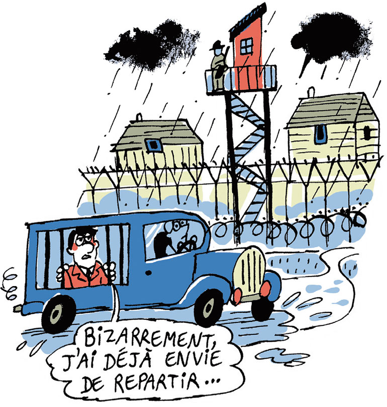 Philippe Gerbier est fait prisonnier. “Le classique sans prise de tête : L’armée des ombres”, Je bouquine n°484, juin 2024. Illustrations : Marion Puech.
