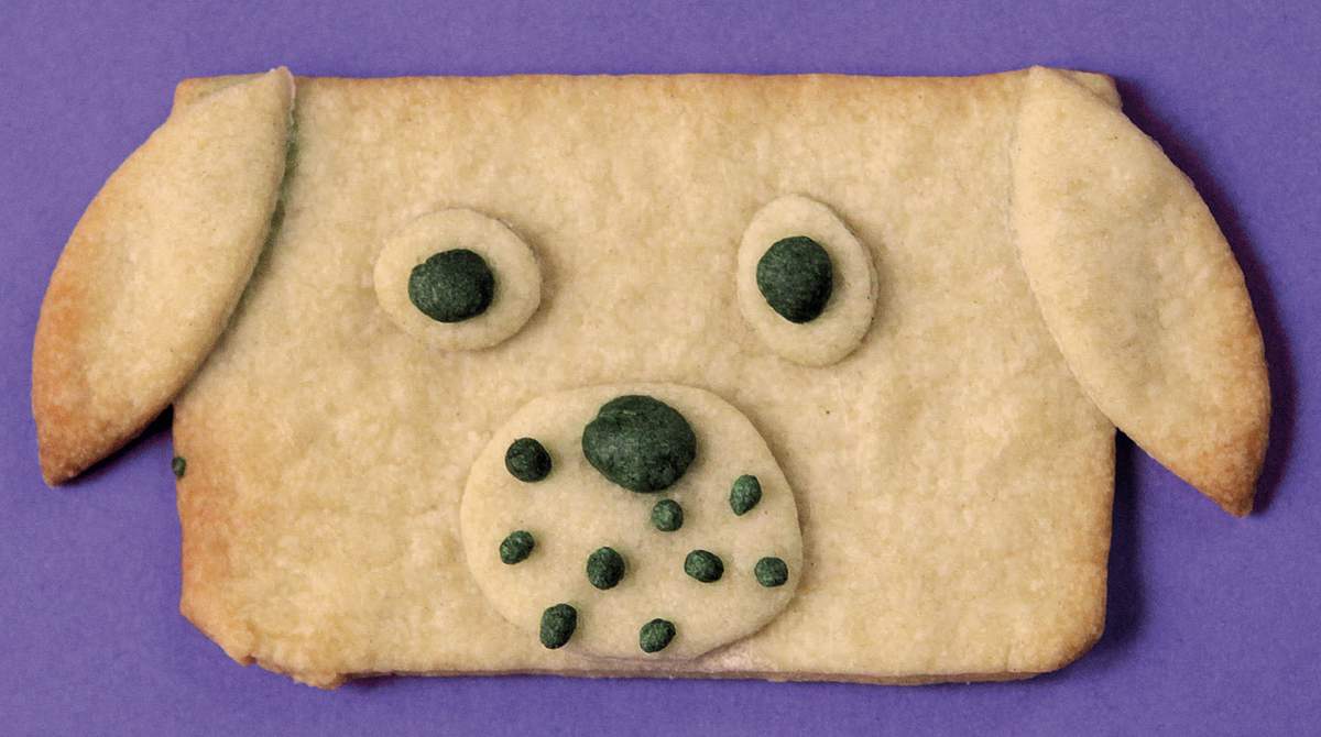 “Des biscuits de wouf !”, supplément pour les parents du magazine Pomme d’Api, septembre 2017. Conception, réalisation et photo : Anne Chiumino.