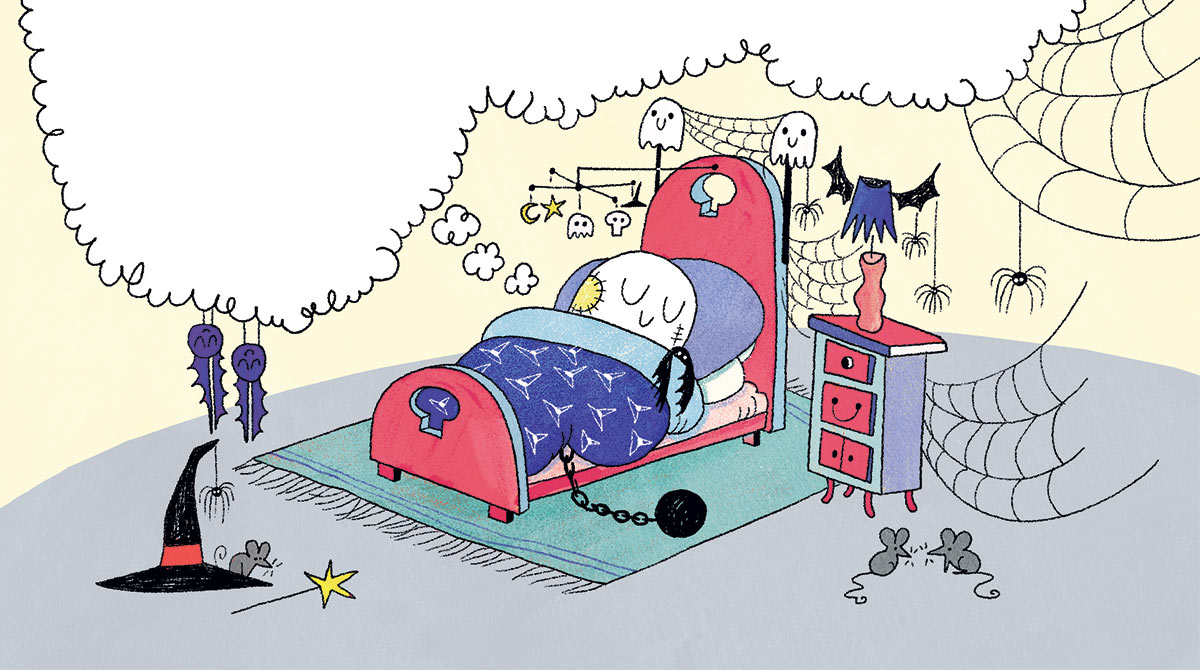 “Le carnet de dessins d’Halloween”, Mes premiers J’aime lire, n°231, novembre 2021. Conception : Arnaud Alméras. Illustration : Héloïse Solt.