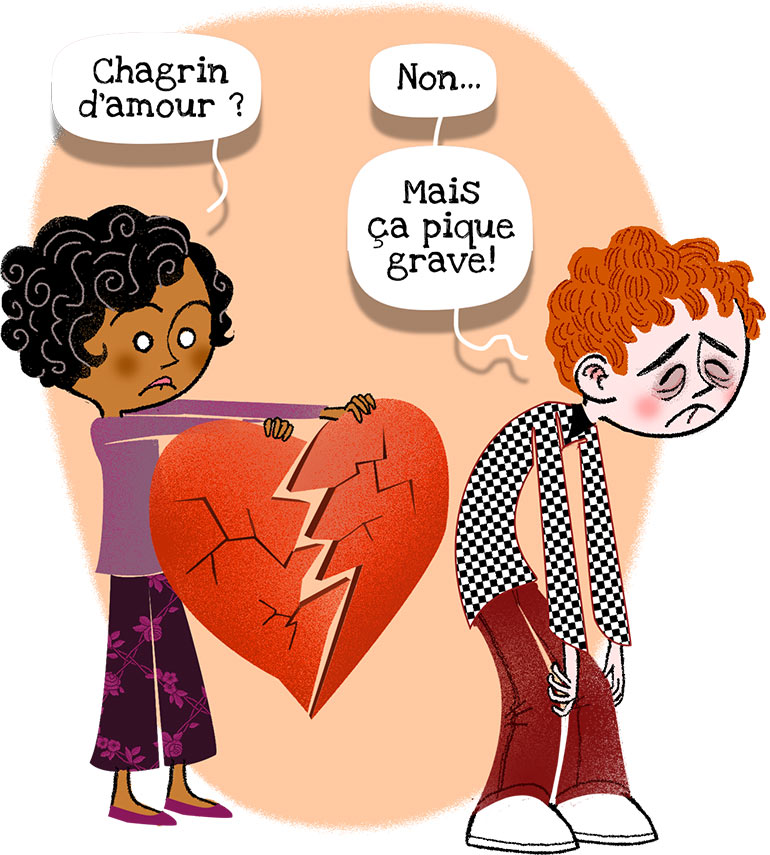 Chagrin d'amour ? Non, rupture amicale… et « ça pique grave ! »