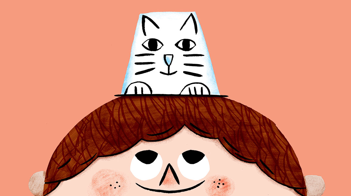 “Bouge avec petit chat-pot”, Pomme d’Api n°613, mars 2017. Conception : Marie-Pascale Nicolas-Cocagne. Illustrations : Charles Dutertre.