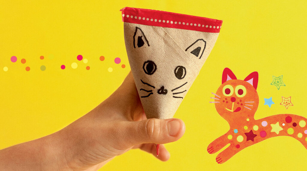 Photo : Geoffroy de Boismenu. Illustration : Florie Saint-Val. Croquis : Catherine Marie Vernier. Bricolage et histoire : le chat Maracas et les deux souris