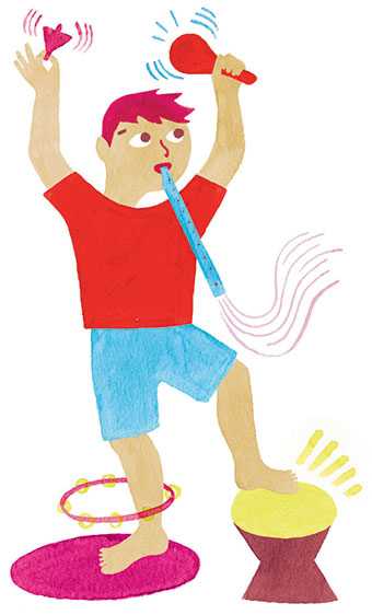“Quand l'oreille s'éveille…”, supplément pour les parents du magazine Pomme d’Api n°652, juin 2020. Texte : Anne Bideault, illustrations : Mirjana Farkas.