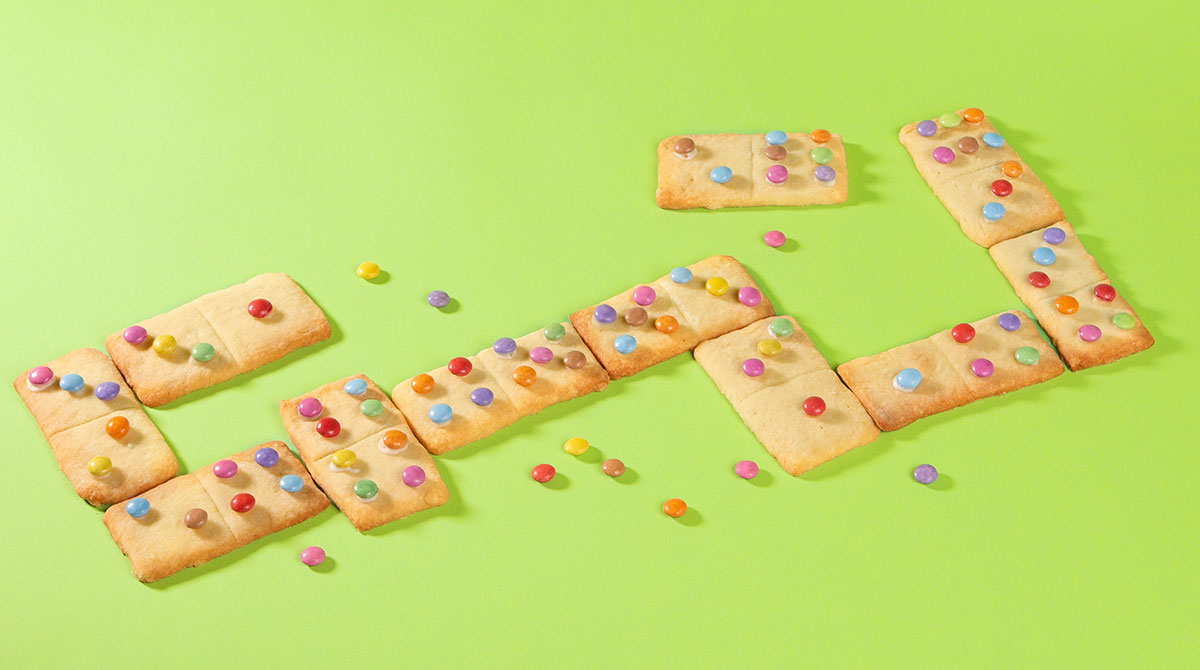 Recette : les croc'dominos. Pomme d'Api n° 704, octobre 2024.