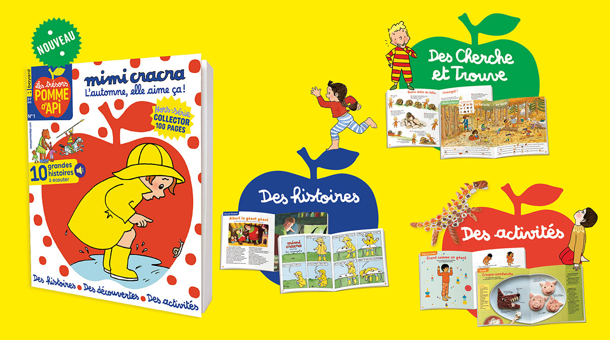 Les trésors de Pomme d'Api, n°1 - Mimi Cracra, l'automne, elle aime ça ! - Histoires à lire et à écouter - Activités - Jeux de cherche et trouve