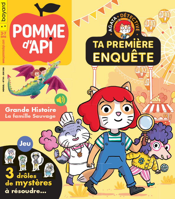Couverture Pomme d'Api n° 700, juin 2024. Ta première enquête.