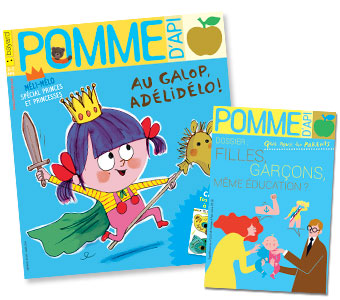 “Filles-garçons, même éducation ?”, supplément pour les parents du magazine Pomme d’Api, mars 2018. Texte : Anne Bideault. Illustrations : Séverine Assous. “Filles-garçons, même éducation ?”, supplément pour les parents du magazine Pomme d’Api, mars 2018. Texte : Anne Bideault. Illustrations : Séverine Assous.