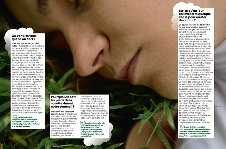 Où vont les yeux quand on dort ? Les clés du sommeil, extrait du magazine Phosphore n°545, 1er janvier 2023. Photo : PLAINPICTURE/VALERY SKURYDIN.