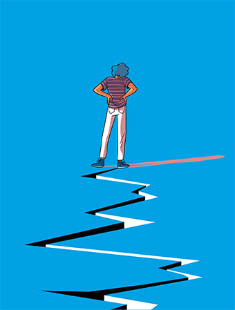 L'inceste. Livret Stop aux violences sexuelles. Phosphore n°549, 1er mars 2023. Illustration : Alix Garin.