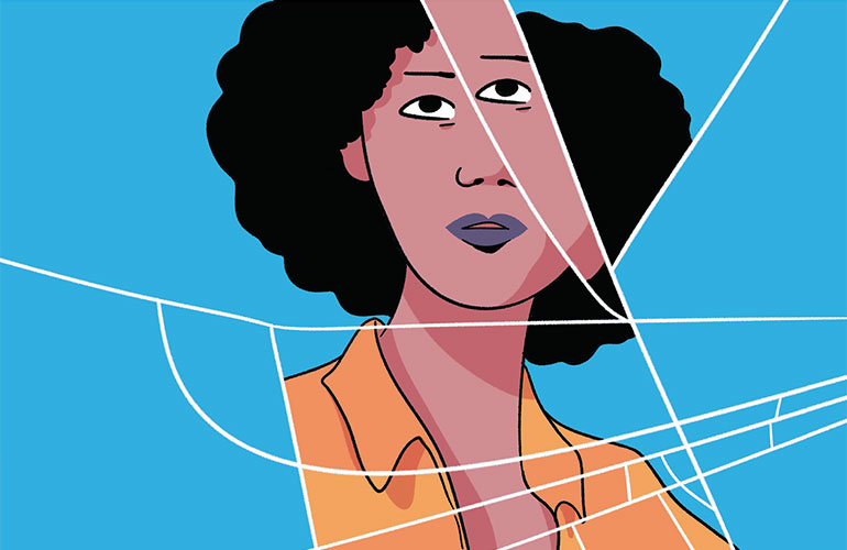 Après une violence sexuelle, le cerveau reste dans un état de sidération. Livret Stop aux violences sexuelles. Phosphore n°549, 1er mars 2023. Illustration : Alix Garin.