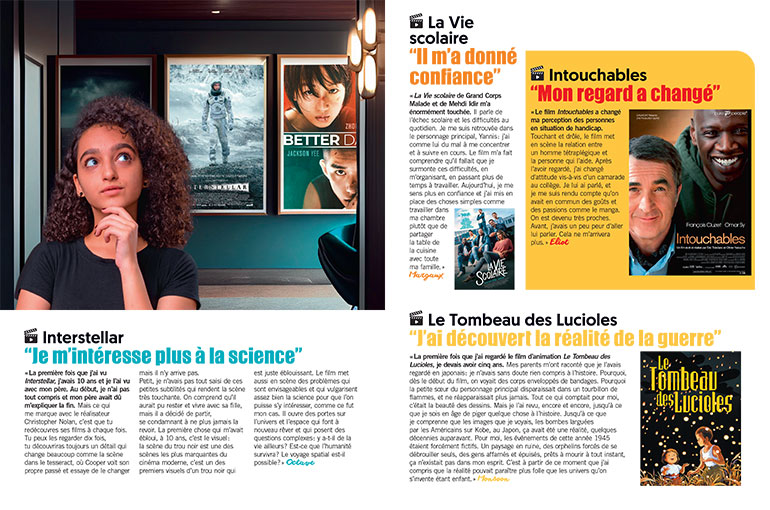 Interstellar, La vie scolaire…Le film qui a changé ma vie, article extrait du magazine Phosphore n°555, 1er juin 2023. Images : les stagiaires de la rédaction.