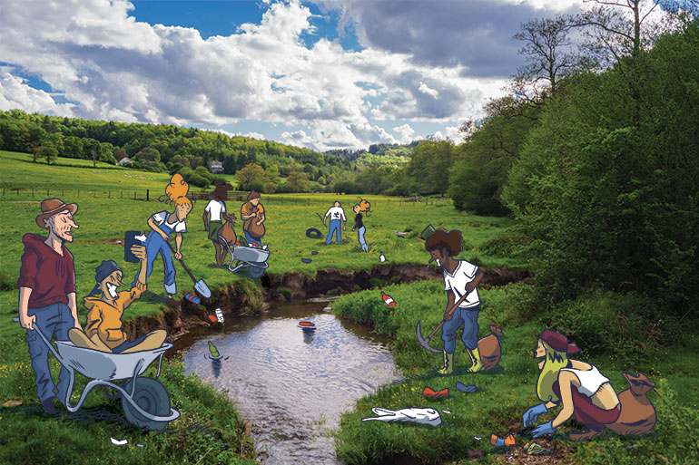 Restaurer l'habitat. 5 actions pour réparer la biodiversité, article extrait du magazine Phosphore n°561, 1er octobre 2023. Illustrations : Lucas Landais. Photo : Adobestock.
