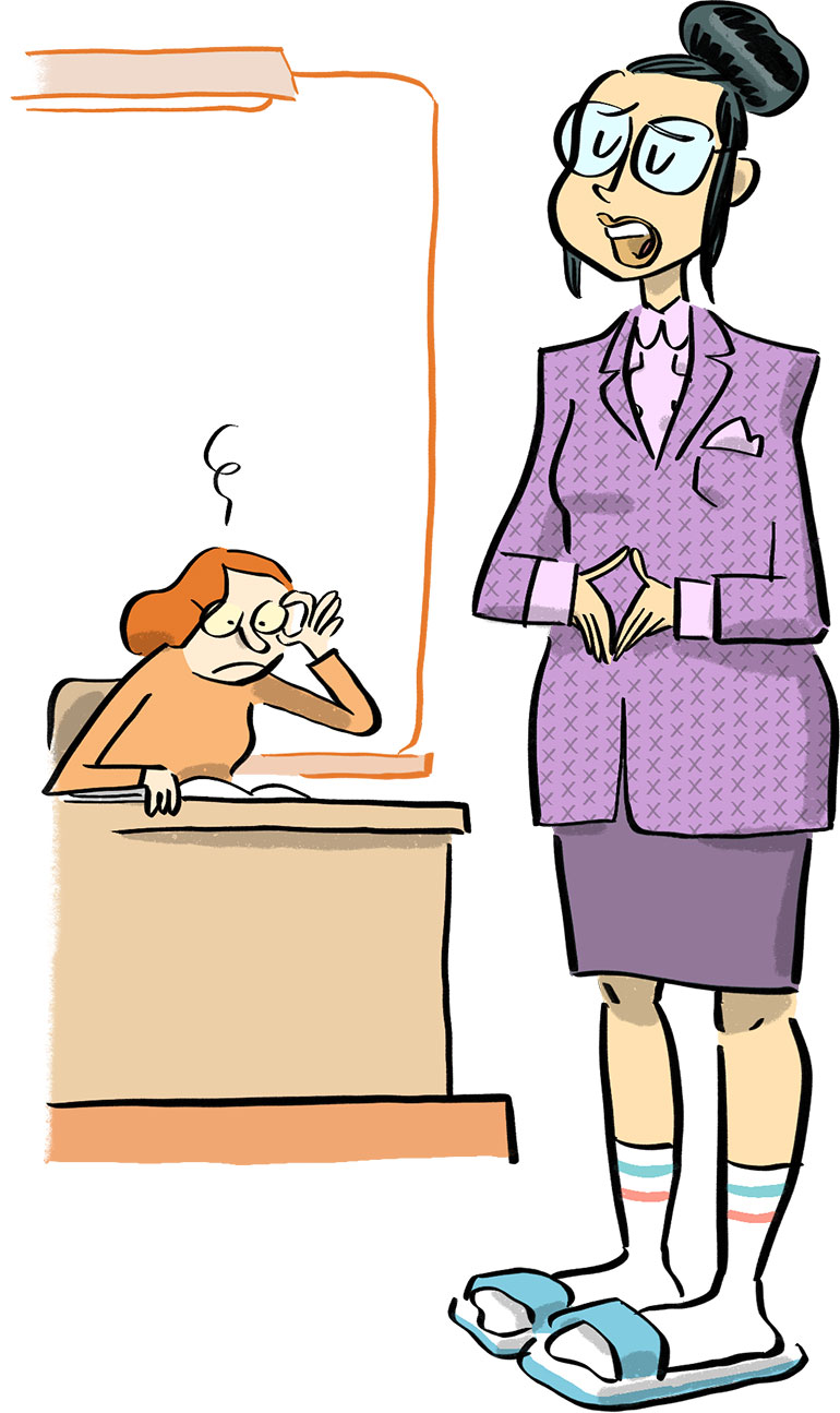 Préparation à l’oral : bien s’habiller, c’est obligatoire ?, Phosphore n° 577. © Illustration : Jérôme Sié.