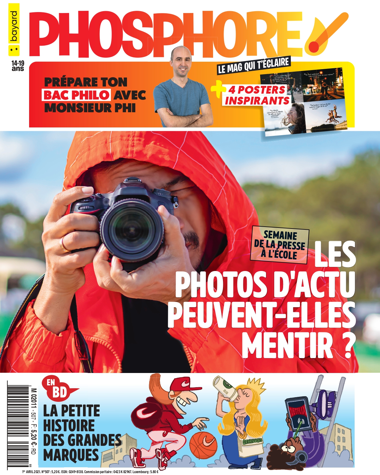 Phosphore n°507, Les photos d'actu peuvent-elles mentir ?, 1er avril 2021.