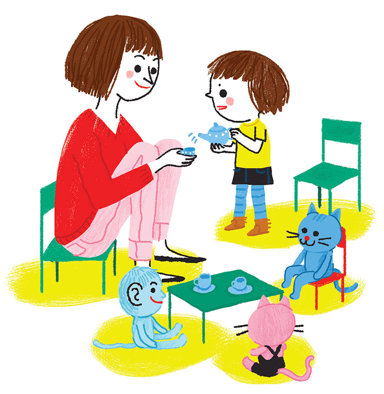 “Jouer, c'est grandir”, supplément pour les parents du magazine Popi n°399, novembre 2019. Texte : Anne Bideault. Illustrations : Charlotte Roederer.