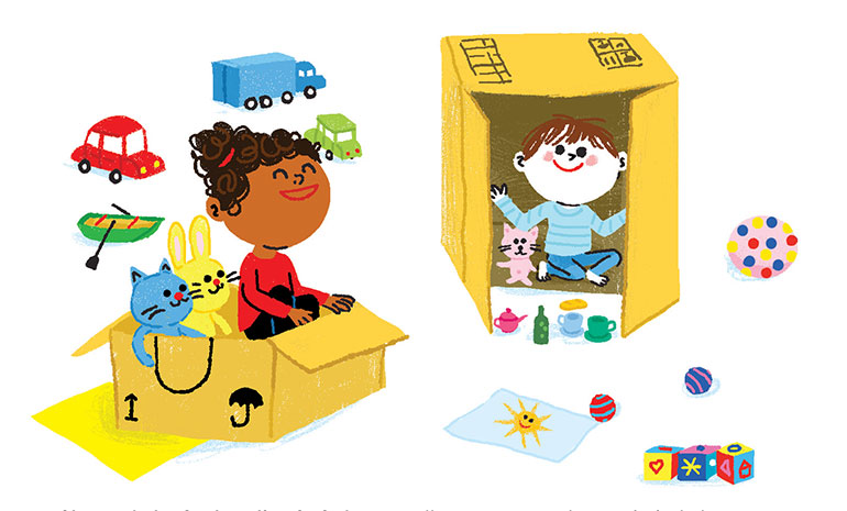 “Jouer, c'est grandir”, supplément pour les parents du magazine Popi n°399, novembre 2019. Texte : Anne Bideault. Illustrations : Charlotte Roederer.