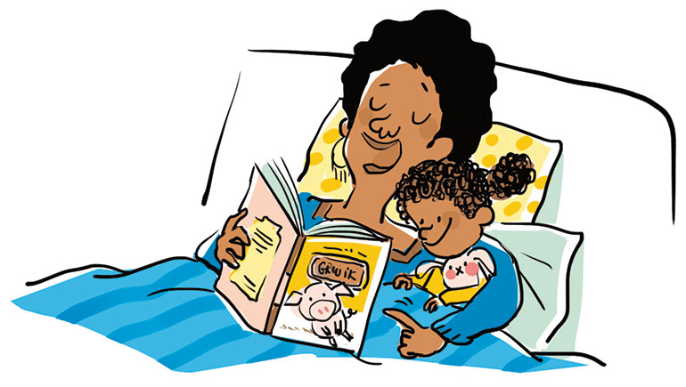 “Tu veux un câlin ?”, supplément pour les parents du magazine Popi n°394, juin 2019. Texte : Anne Bideault. Illustrations : Zelda Zonk.