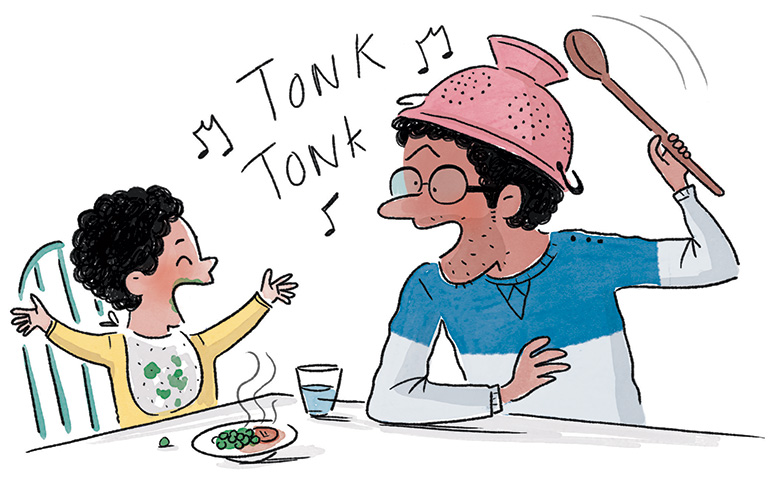 “Nos tout-petits ont-ils de l'humour ?”, supplément pour les parents du magazine Popi n° 393, mai 2019. Texte : Aziliz Claquin. Illustrations : Isacile.