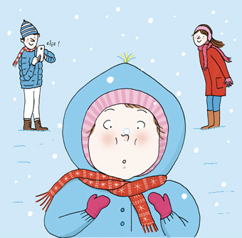 “Sa première neige&nbsp;: le plein d’émotions”, supplément pour les parents du magazine Popi n°402, février 2020. Texte&nbsp;: Joséphine Lebard. Illustrations&nbsp;: Juliette Baily.