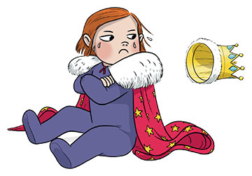 L'enfant roi. Sommes-nous trop bienveillants avec nos enfants ?, extrait du supplément pour les parents du magazine Popi n°453, mai 2024. © Illustration : Camille Mage.