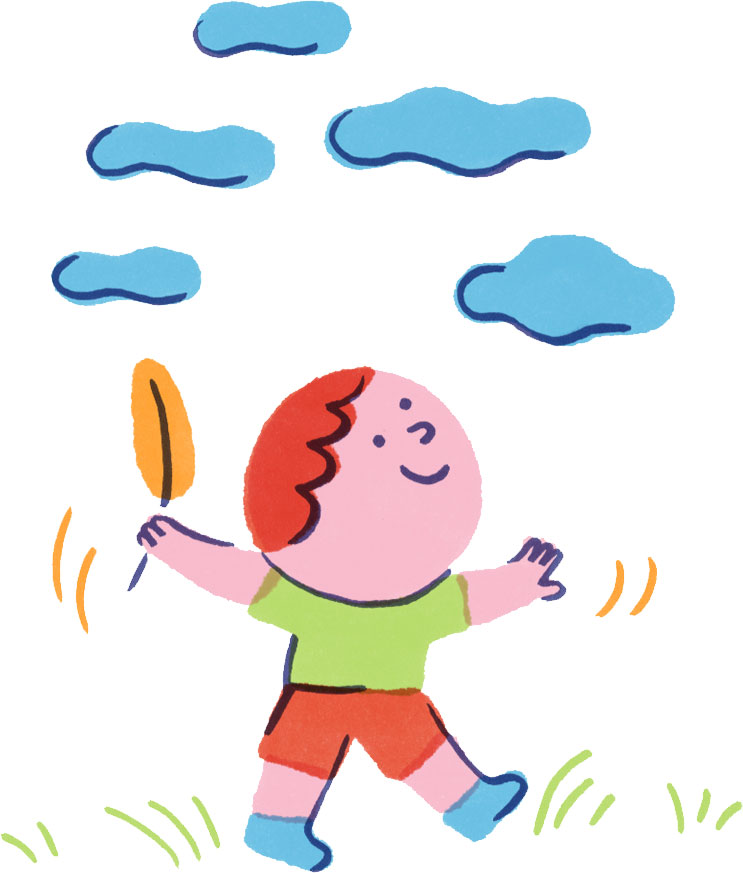 L’enfant arrive au monde avec la capacité d’observation: c’est grâce à elle qu’il développe sa concentration. L’ennui, c’est bien aussi !, supplément pour les parents du magazine Popi n° 456, août 2024. Illustration : Julie Escoriza.