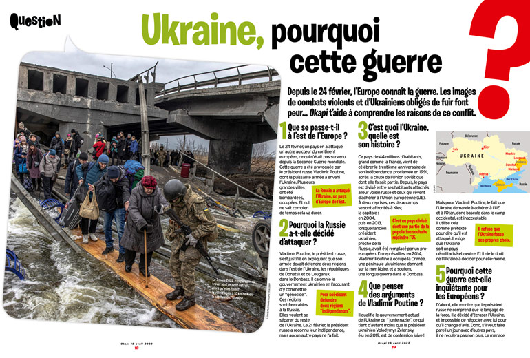 ”Ukraine, pourquoi cette guerre&nbsp;?” - Okapi n°1154, 15 avril 2022