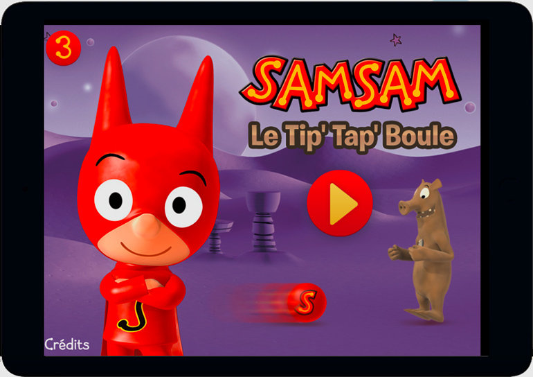 Des jeux ludo-éducatifs pour faire travailler ses méninges : SamSam - Le Tip'Tap'Boule.