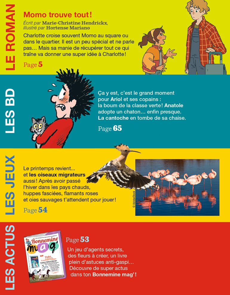 Sommaire du magazine J'aime lire, n° 532, mai 2021 - Momo trouve tout !