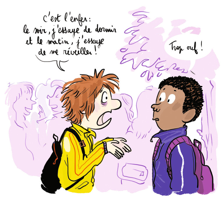 Sommeil des ados : les conseils du magazine Okapi pour bien dormir à l'adolescence. © Zelda Zonk.