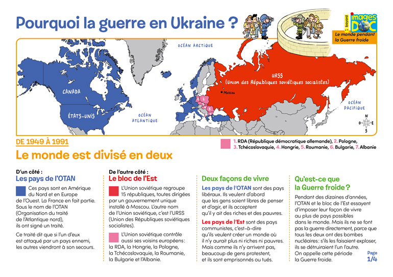 De 1949 à 1991 : le monde est divisé en deux