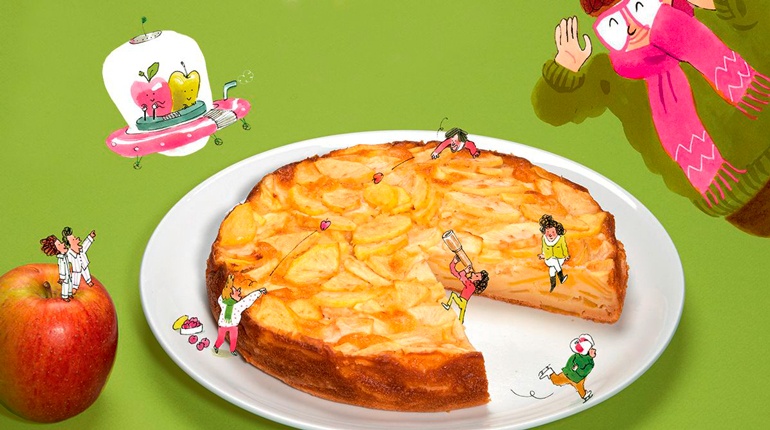 “Le gâteau pom pom”, Astrapi n°943, 1er mars 2020. Recette : Bruno Muscat. Stylisme et réalisation : Julie Boogaerts. Photo : Benoît Teillet. Illustrations : Laurent Simon.