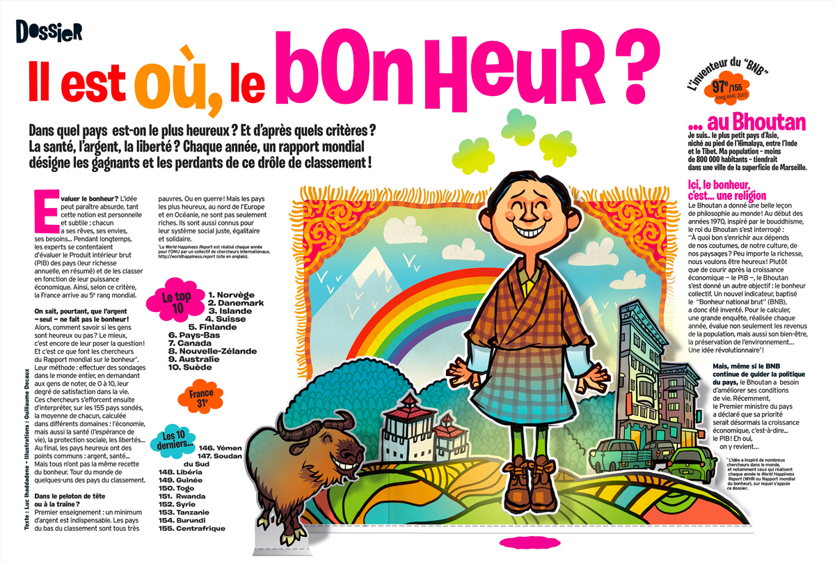 Téléchargez le dossier “Il est où, le bonheur ?”, extrait du magazine Okapi du 1er juin 2017