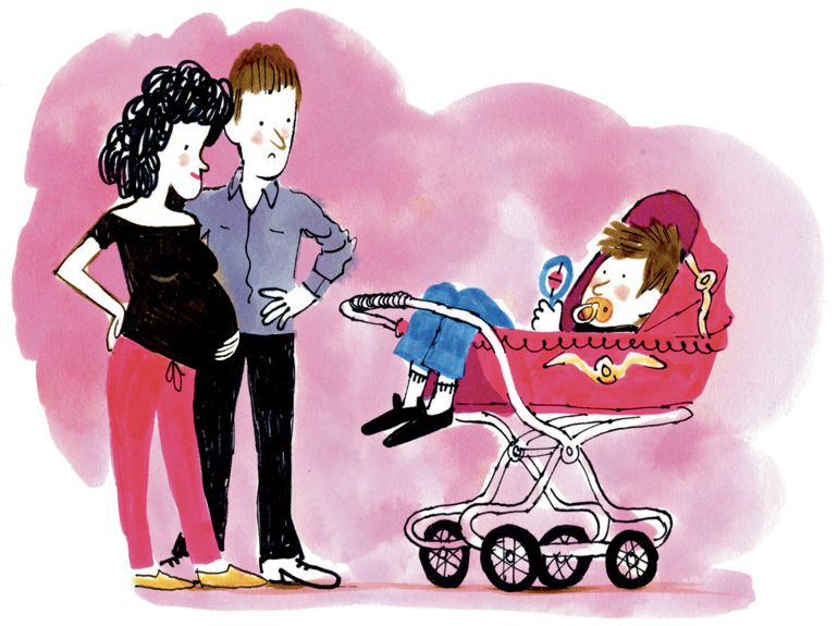 “Un nouveau bébé arrive”, supplément pour les parents du magazine Popi n°377, janvier 2018. Texte : Aziliz Claquin. Illustrations : Laurent Simon.