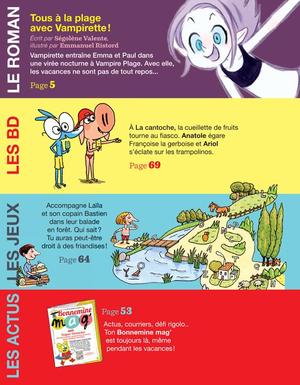 Au sommaire du magazine J'aime lire n° 498, juillet 2018 - Tous à la plage avec Vampirette !