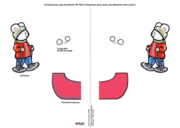 “Lili Souris au pays du froid” - Popi, n°427, février 2022 - Illustrations&nbsp;: Anett Hardy.