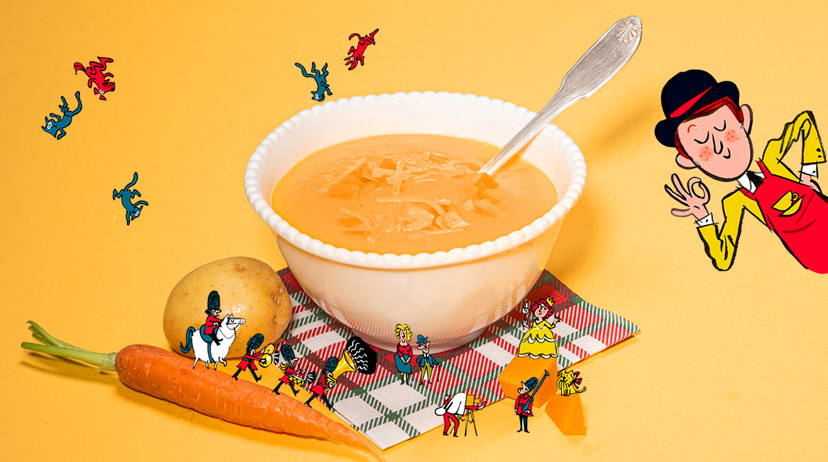 Recette de soupe "british" facile à faire par les enfants