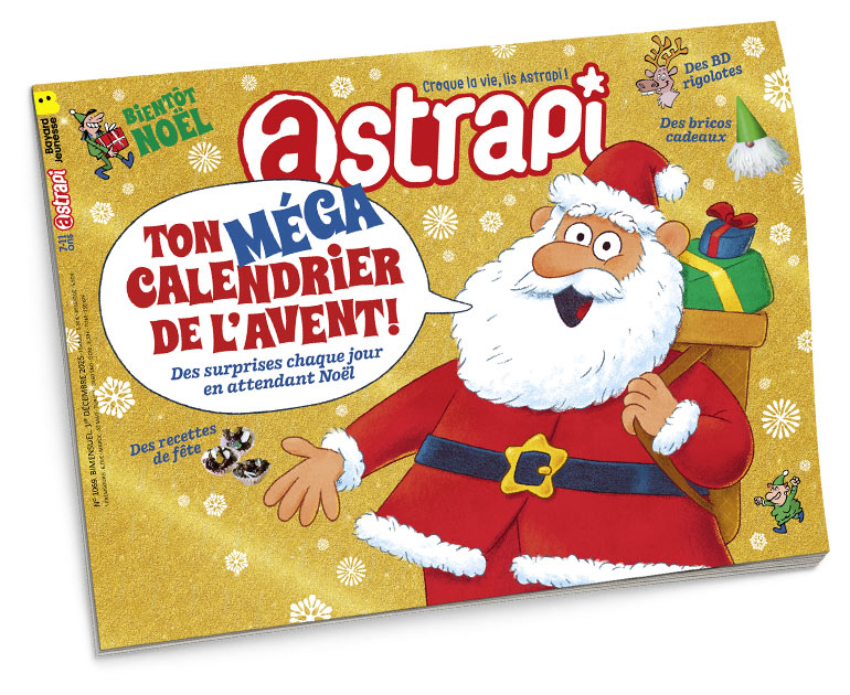 Le méga calendrier de l'Avent d'Astrapi, n°1069, 1er décembre 2025.