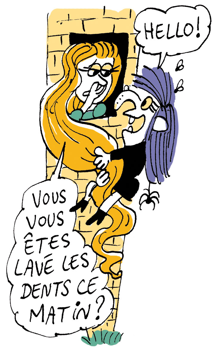 Chaque jour, la sorcière rend visite à Raiponce qui, depuis la fenêtre de la tour, doit lui lancer ses longs cheveux. “Raiponce” : toute l’histoire à lire en 1 minute chrono avec “Je bouquine”.