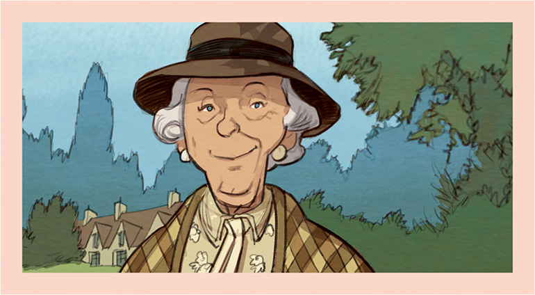 Miss Marple, la célèbre détective créée par Agatha Christie.