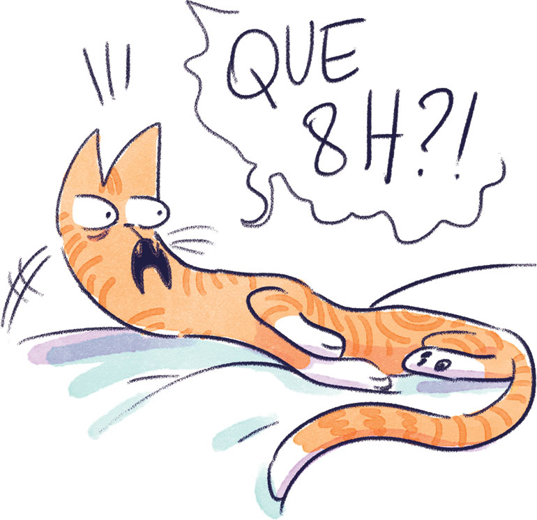 En moyenne, un(e) ado a besoin de 8 à 9 heures de sommeil.