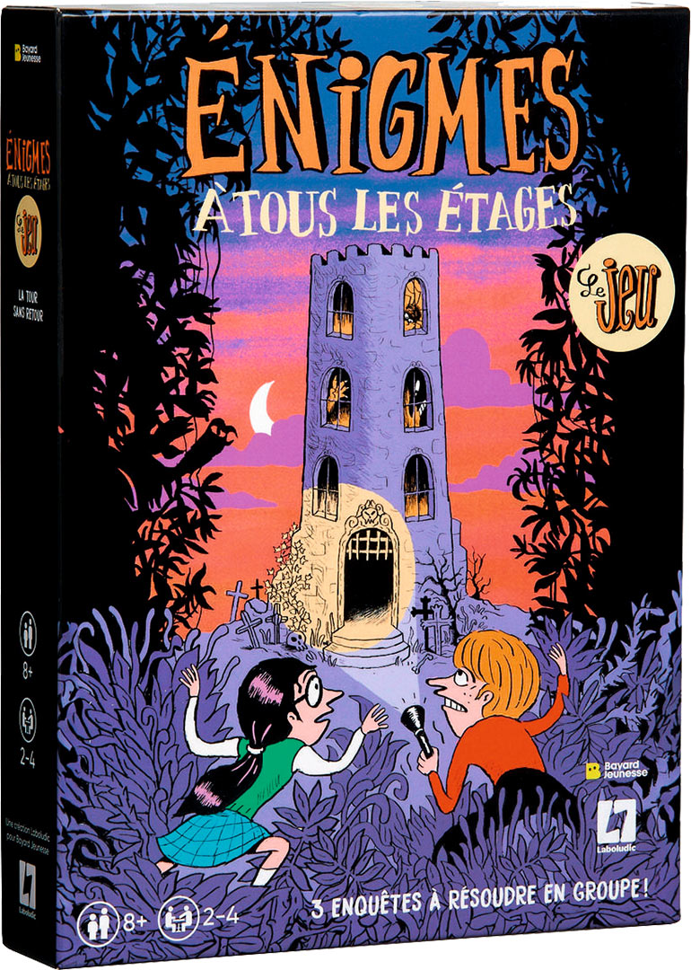 Jeu Enigmes à tous les étages, 20 €, À partir de 8 ans.