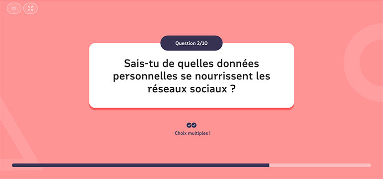 MAIF. Le quiz “Les réseaux sociaux et moi (7-13 ans)”.