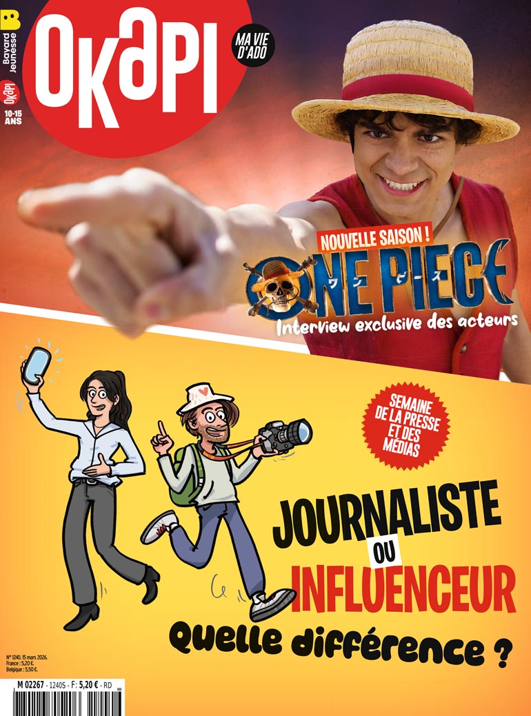 Couverture du magazine Okapi n° 1240, 15 mars 2026.