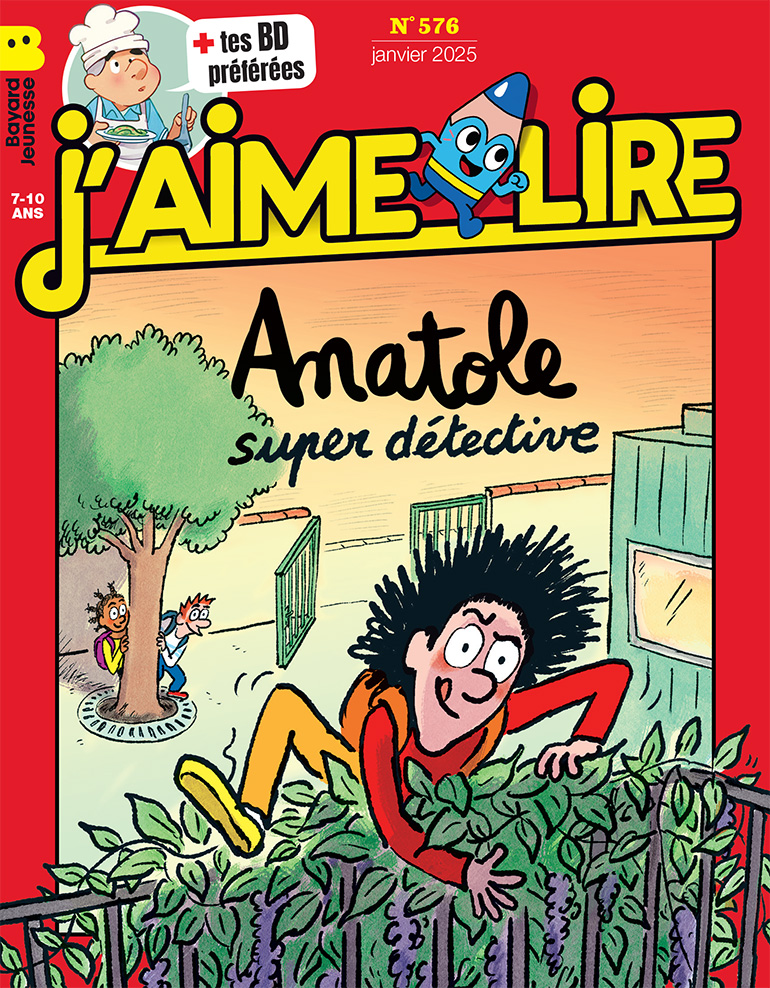Couverture J'aime lire. Anatole Latuile, fournisseur officiel de rigolade.