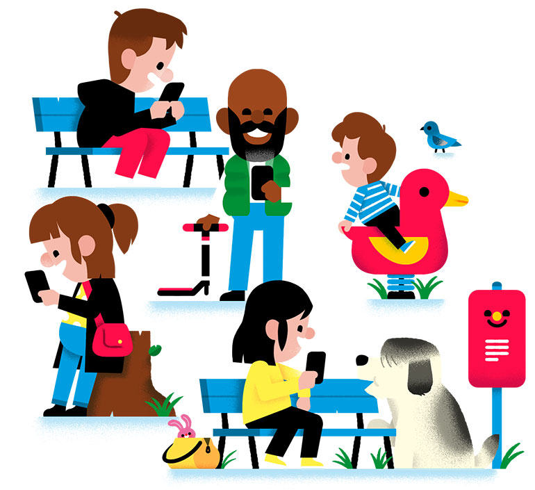 « Les écrans, pas tout le temps ! » : l’auteur Romain Gallissot répond à nos questions. Illustration : Matthias Malingrëy.