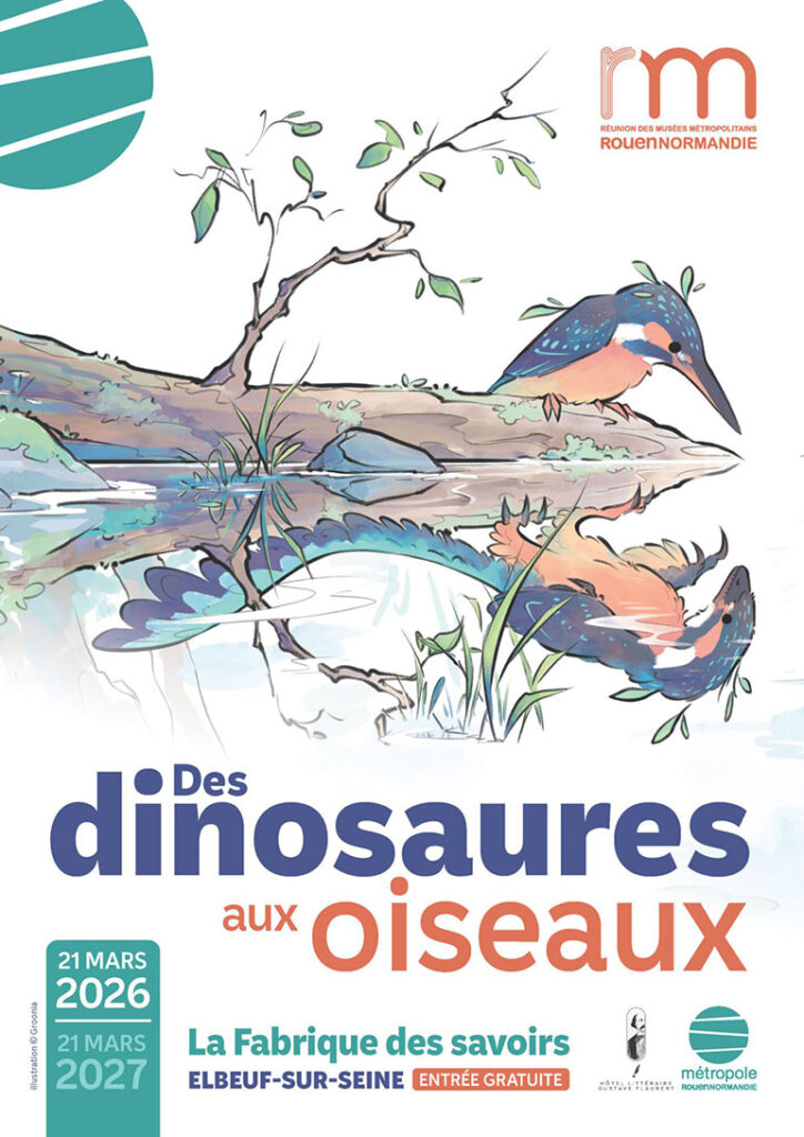 Des dinosaures aux oiseaux, La Fabrique des savoirs, Elbeuf-sur-Seine, jusqu’au 21 mars 2027.