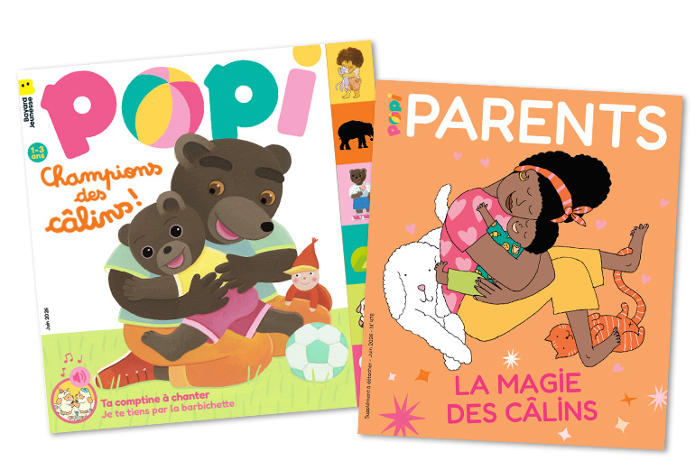 Couverture du magazine Popi et son supplément pour les parents,
