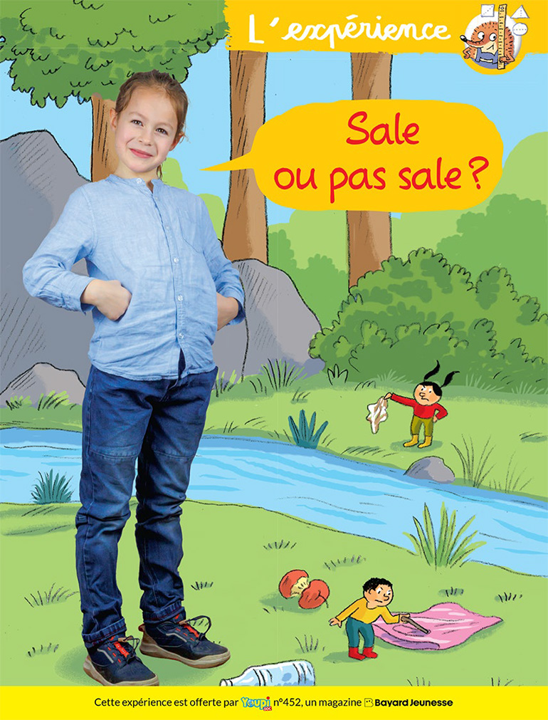 Expérience pour les 5-8 ans pour comprendre ce que deviennent les déchets en plastique dans la nature.